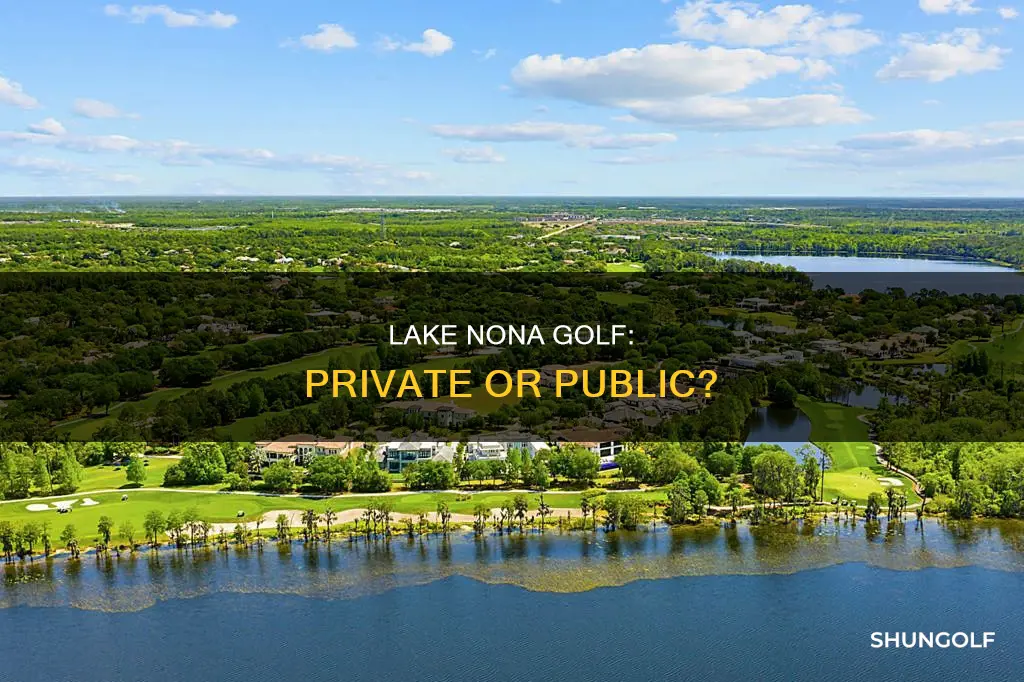is lake nona golf public