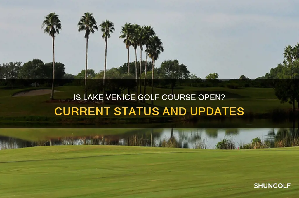 is lake venice golf course open
