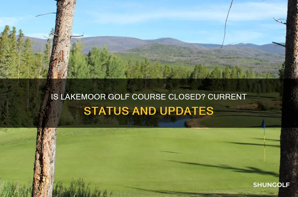 is lakemoor golf course closed
