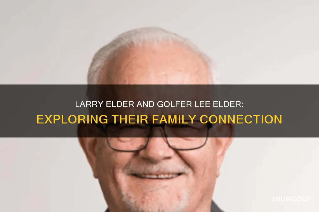 is larry elder related to golfer lee elder