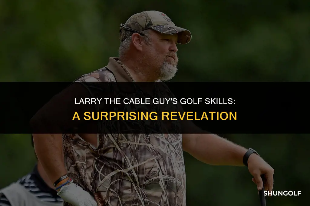 is larry the cable guy good at golf