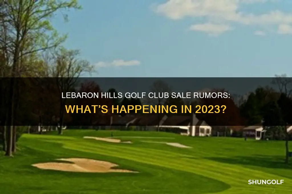 is lebaron hills golf club being sold this tear