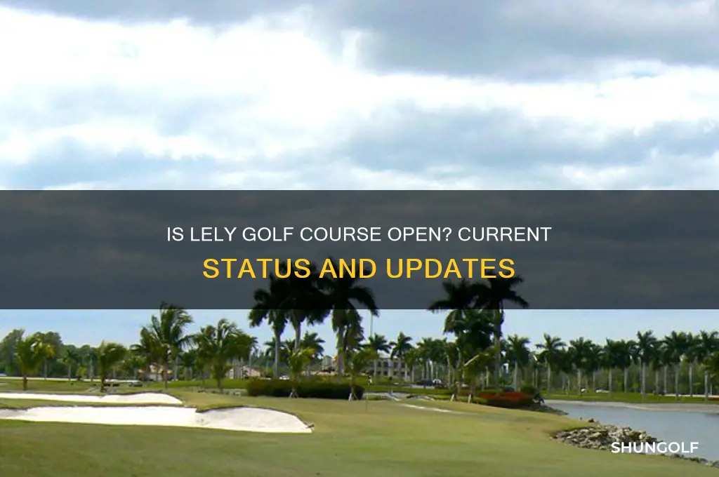 is lely golf course open