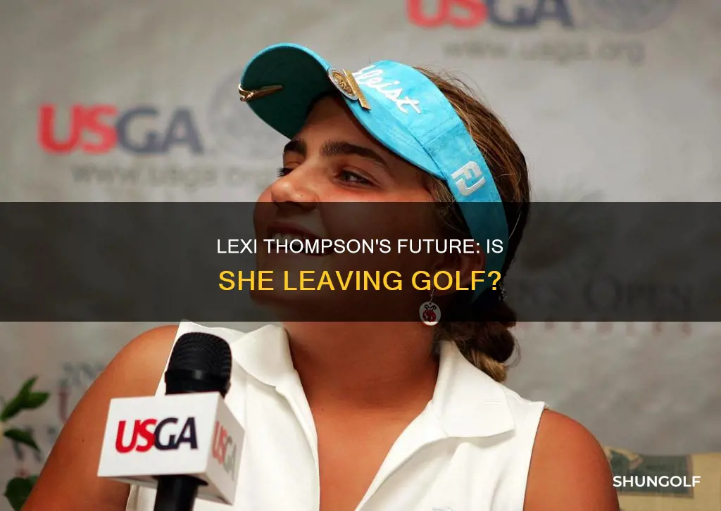 is lexi thompson quitting golf