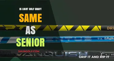 Exploring the Differences: Light Golf Shafts vs. Senior Shafts