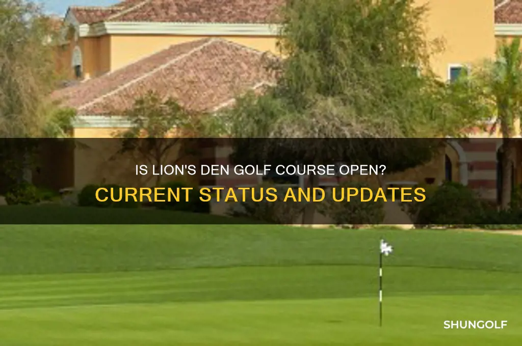 is lions den golf course open