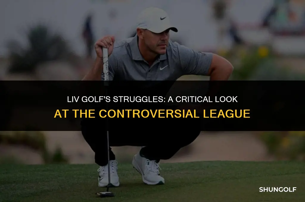 is liv golf failing