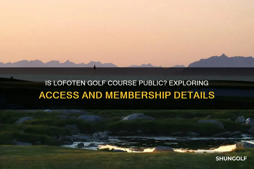 is lofoten golf course public