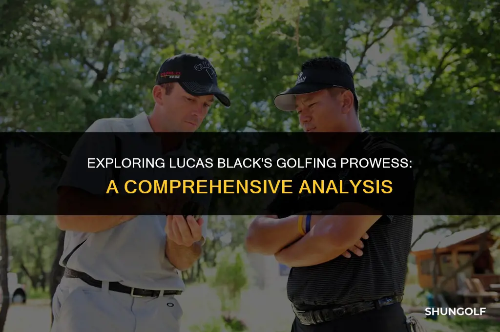 is lucas black a good golfer