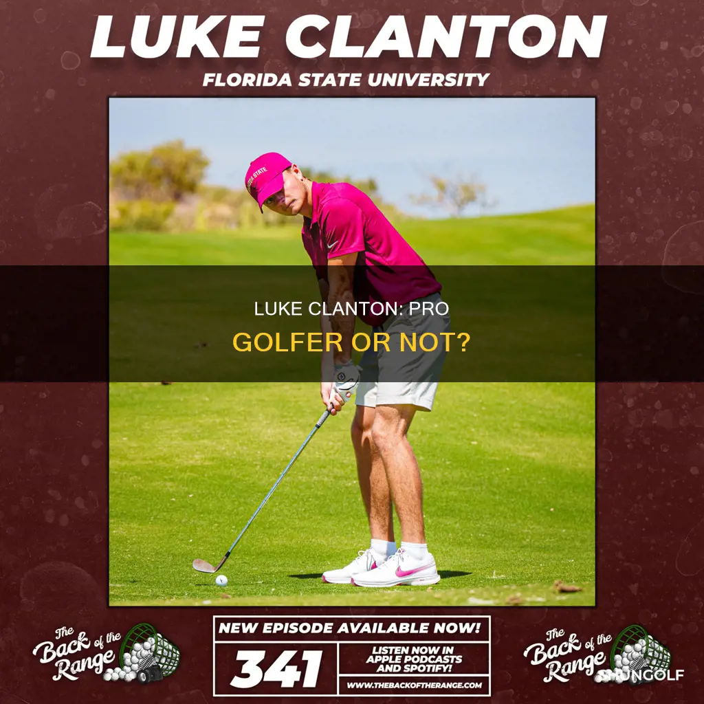 is luke clanton a professional golfer