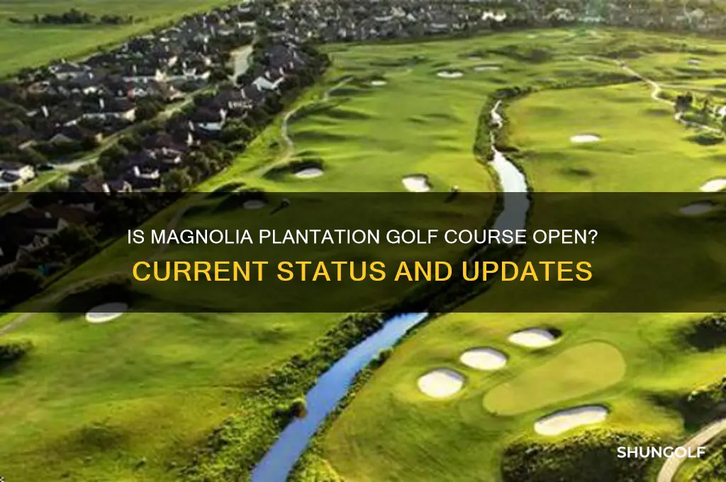 is magnolia plantation golf course open