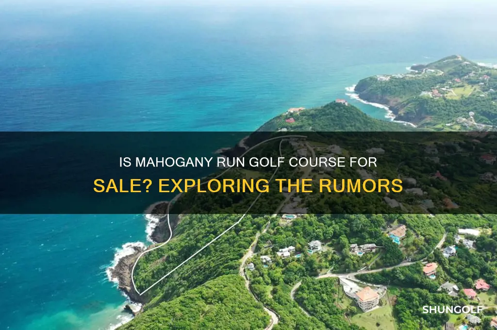 is mahogany run golf course for sale