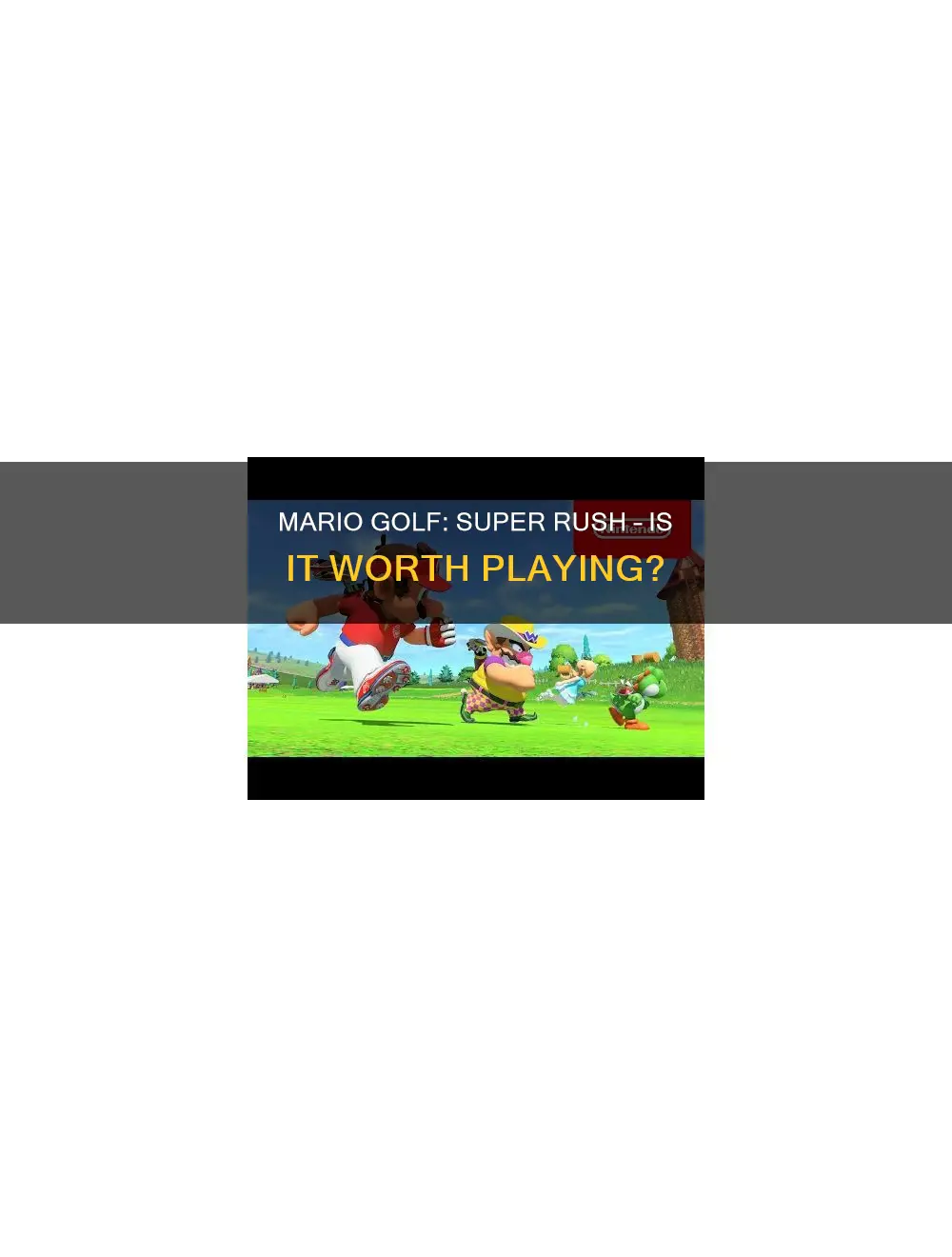 is mario golf super rush out
