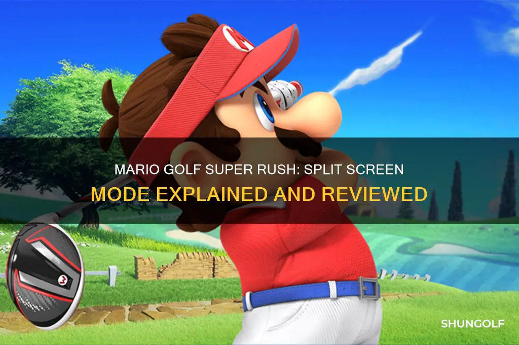 is mario golf super rush split screen