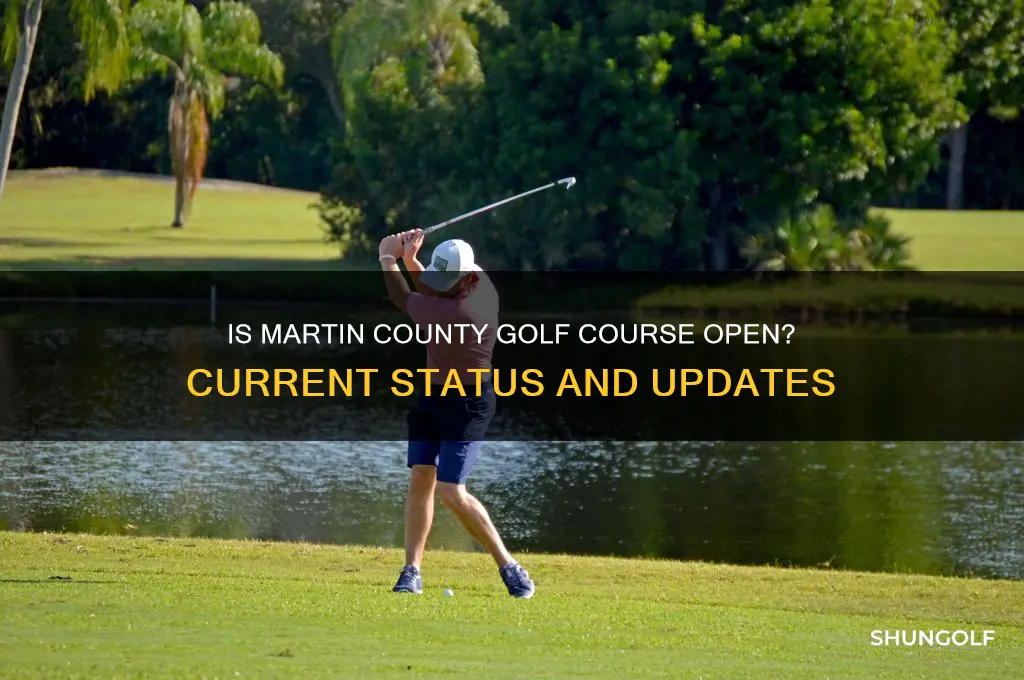 is martin county golf course open