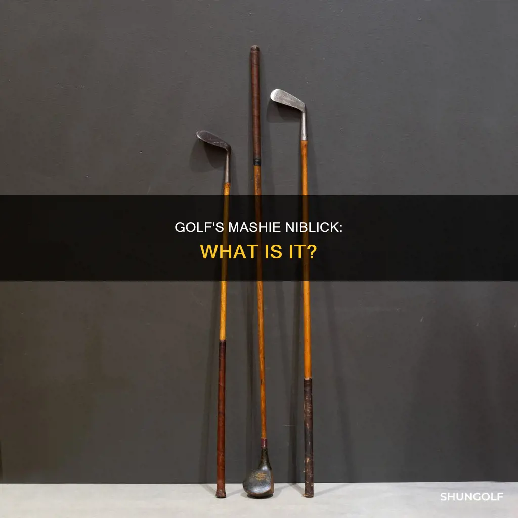 is mashie niblick a golf tool