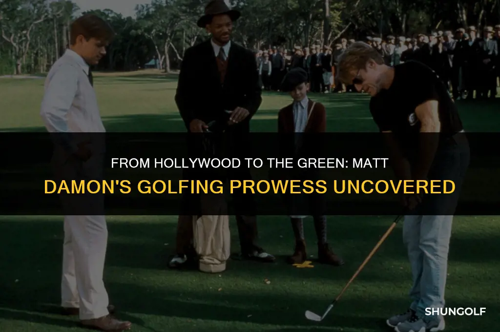 is matt damon a good golfer