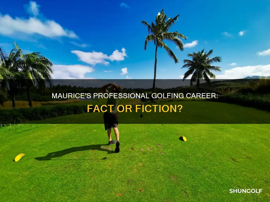is maurice a professional golfer