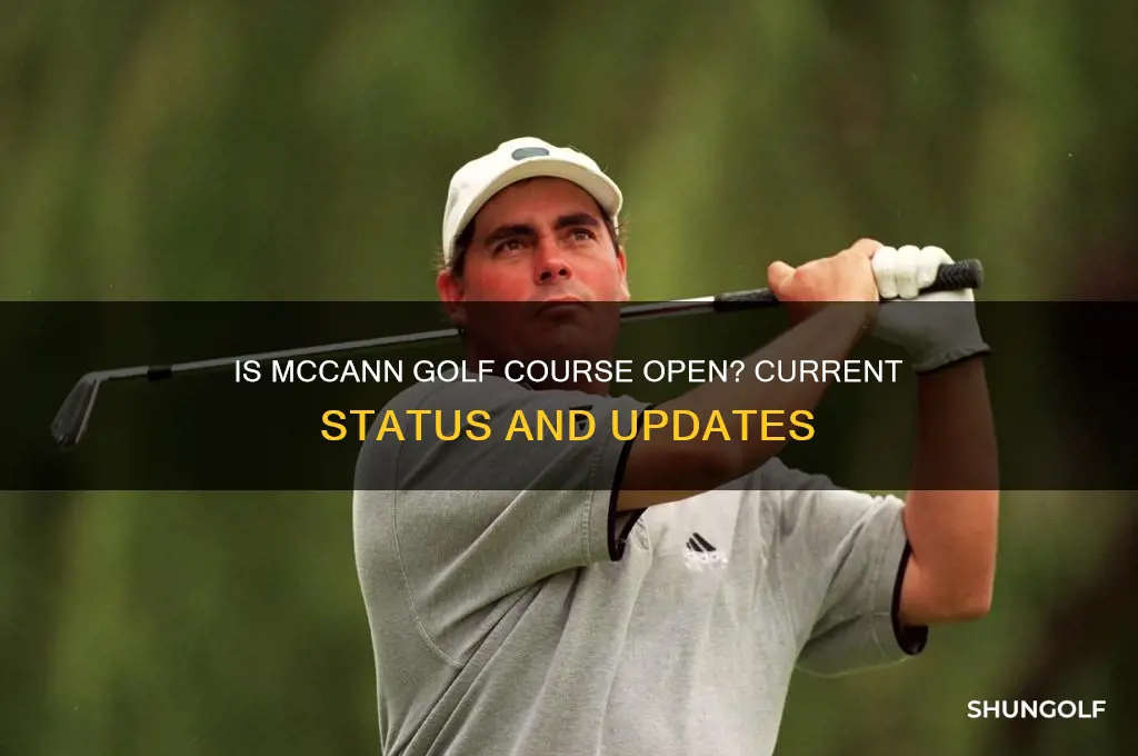 is mccann golf course open
