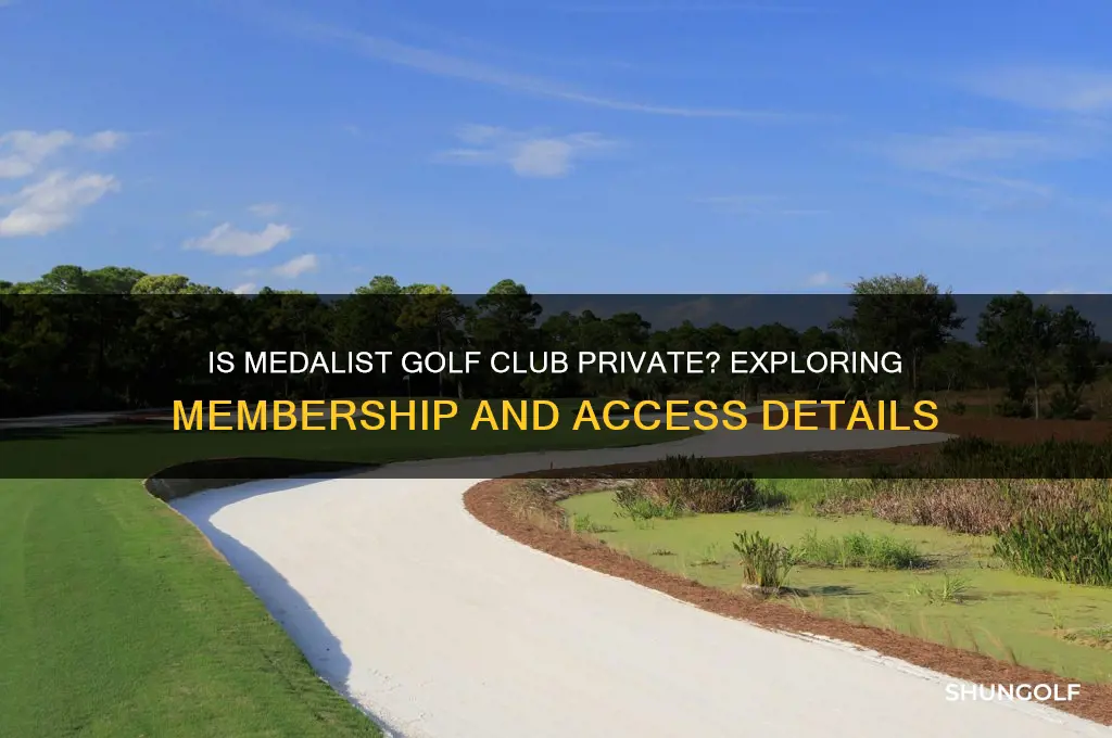 is medalist golf club private