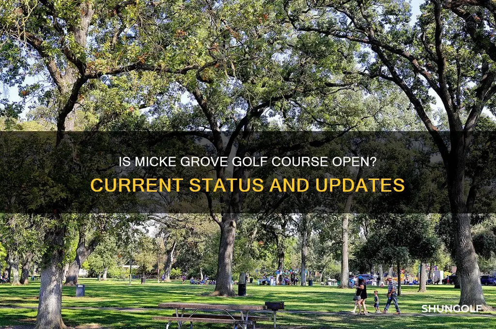 is micke grove golf course open