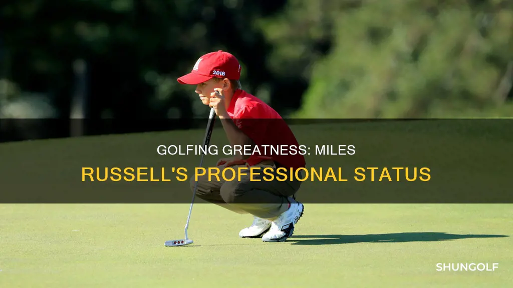 is miles russell a professional golfer