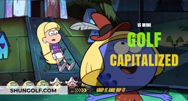 Capitalization Rules for Mini Golf