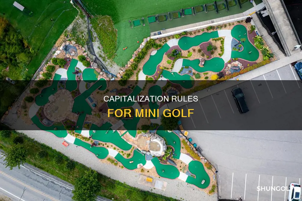 is mini golf capitalized