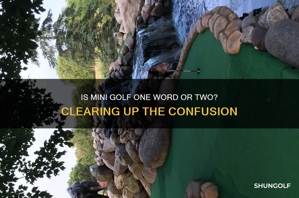 is mini golf one word or two