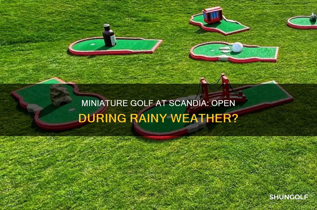 is miniature golf open at scandia if it is raining