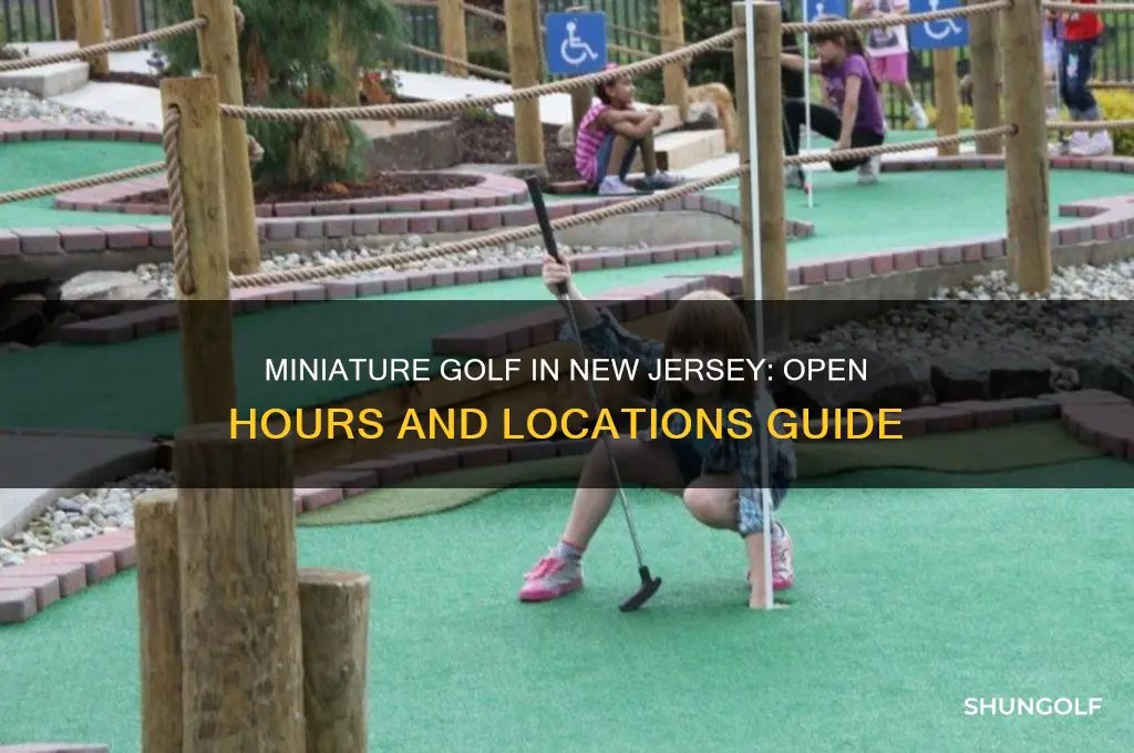is miniature golf open in new jersey