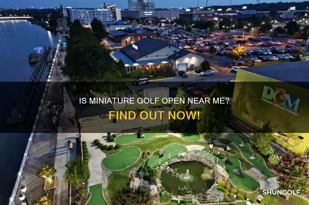 is miniature golf open