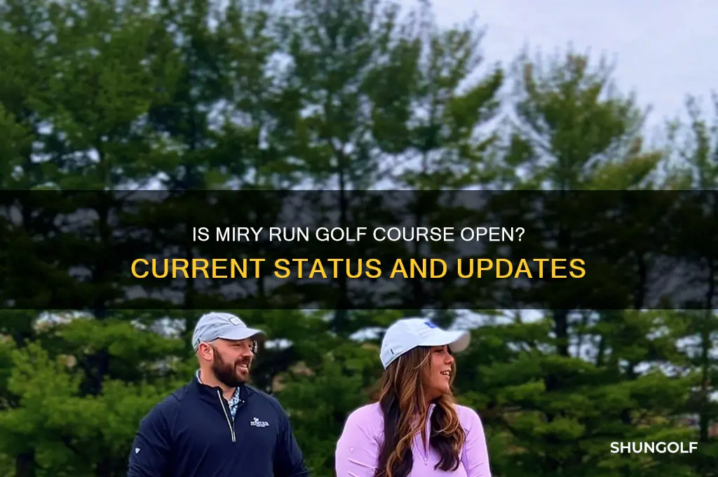 is miry run golf course open