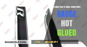 Is the MK6 Golf R Grill Badge Hot Glued? Find Out