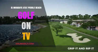 Is Monday's AT&T Pebble Beach Golf Tournament Broadcast on TV?