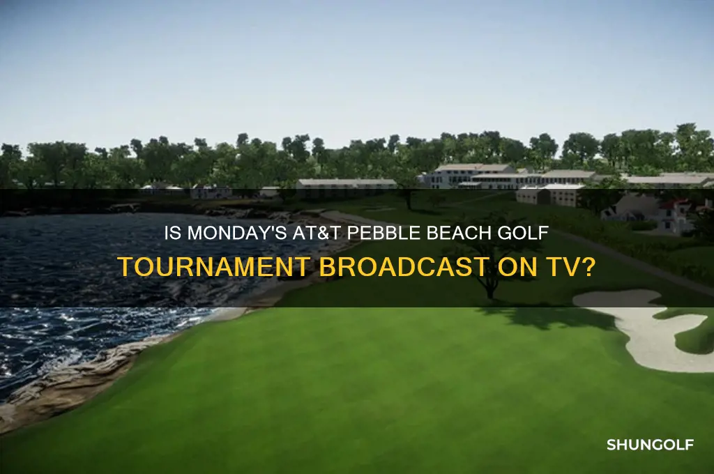 is mondays at&t pebble beach golf on tv