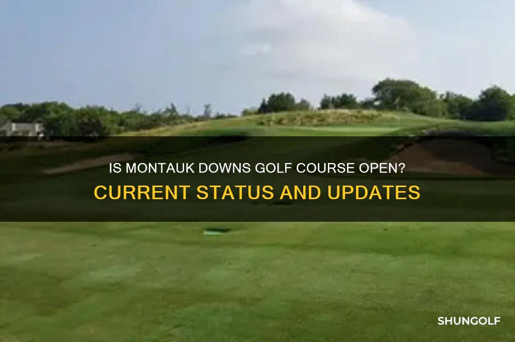 is montauk downs golf course open