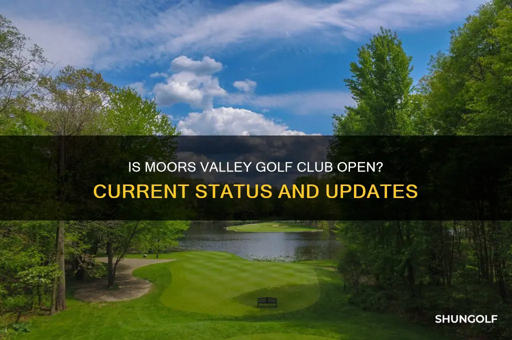 is moors valley golf club open