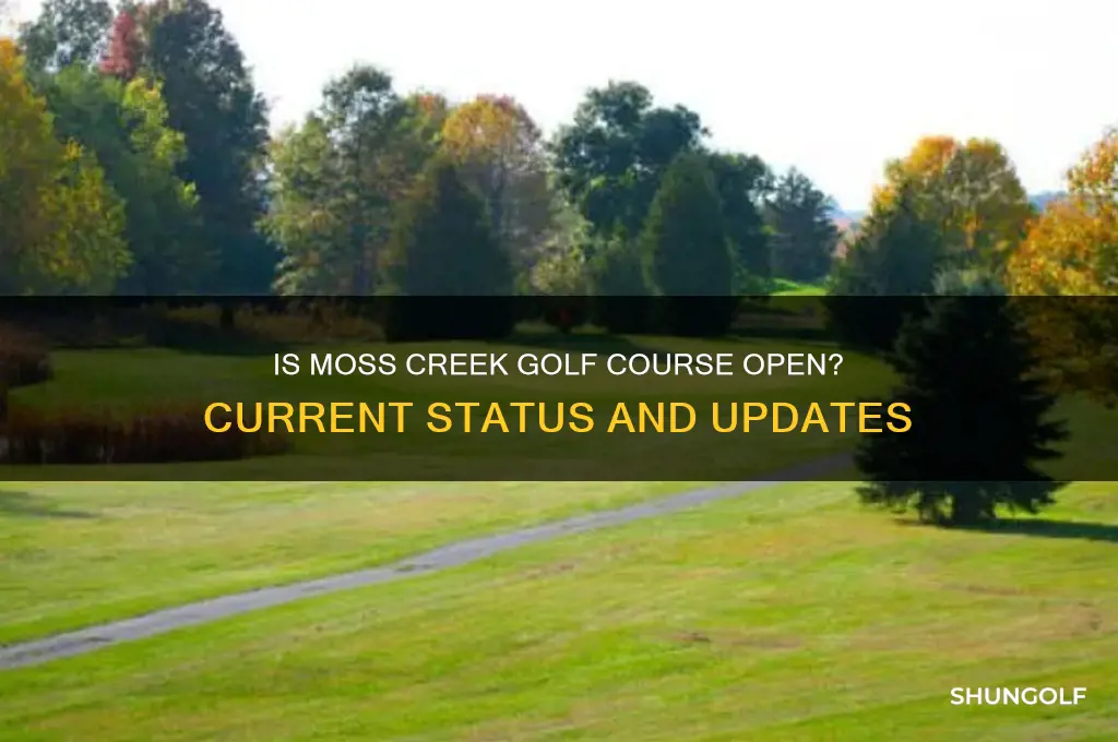 is moss creek golf course open