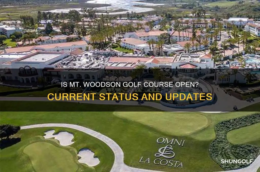 is mt woodson golf course open