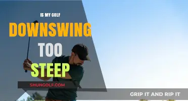 How to Fix an Overly Steep Golf Downswing