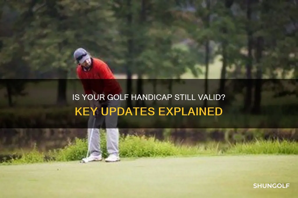 is my golf handicap still valid