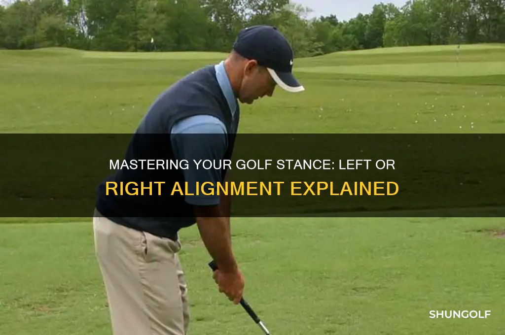 is my golf stance left or right