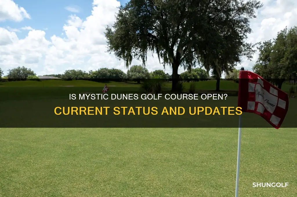 is mystic dunes golf course open