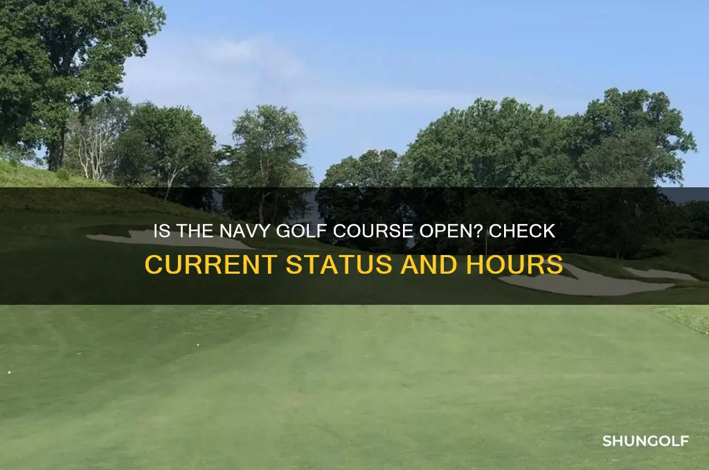 is navy golf course open