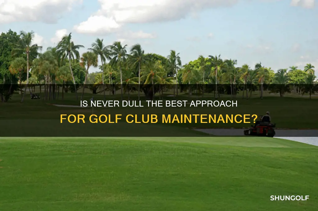 is never dull good for golf clubs