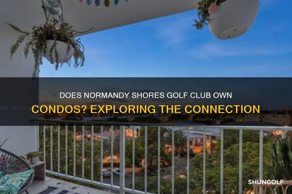 is normandy shores golf club course own condos
