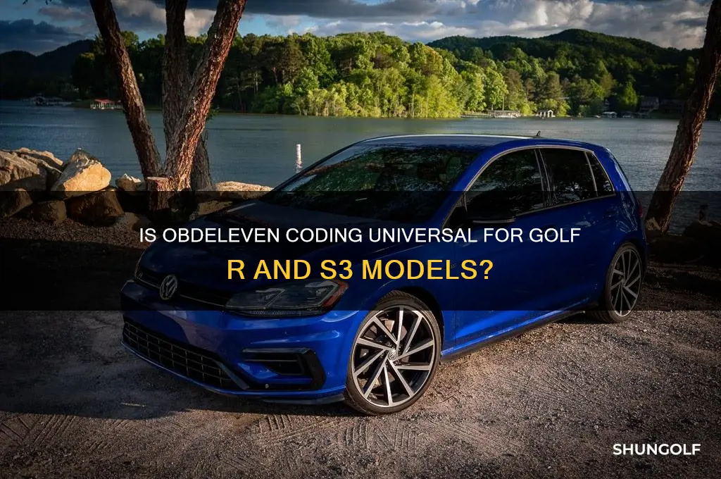 is obdeleven coding same for golf r and s3
