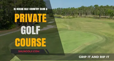 Is Ocean Isle Country Club a Private Golf Course?