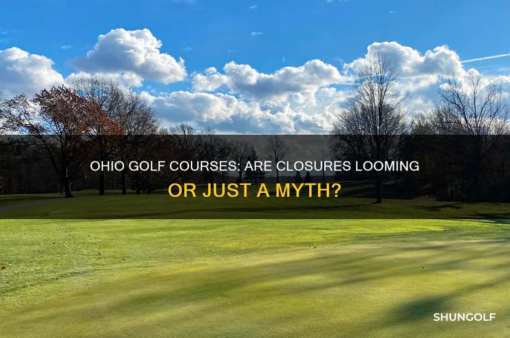 is ohio closing golf courses